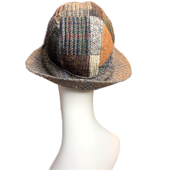 Hanna Hats Donegal Patchwork Tweed Wool Medium Unisex - Picture 4 of 12